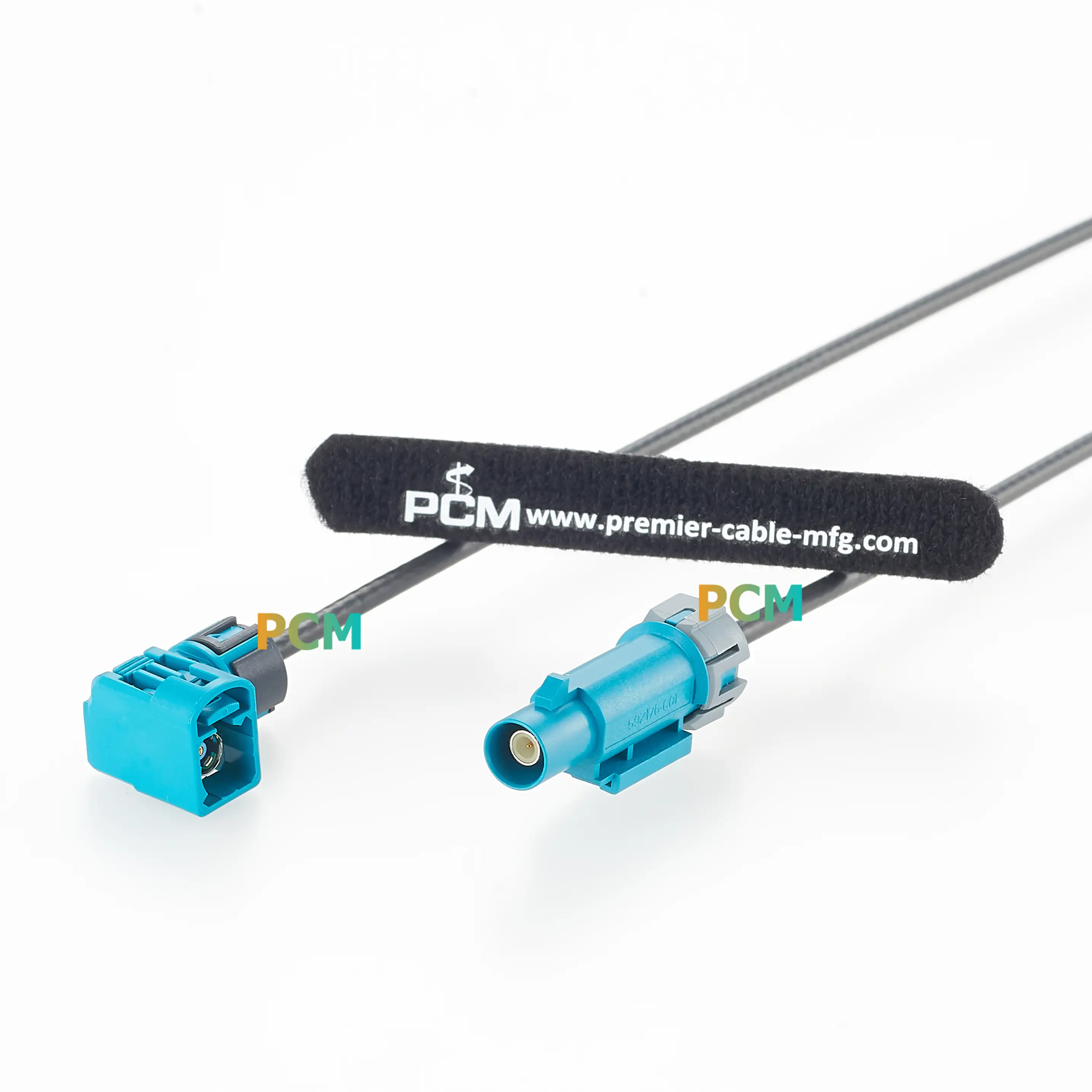 Left-Angle Waterproof FAKRA Z Code Jack To Plug Extension Cable factory