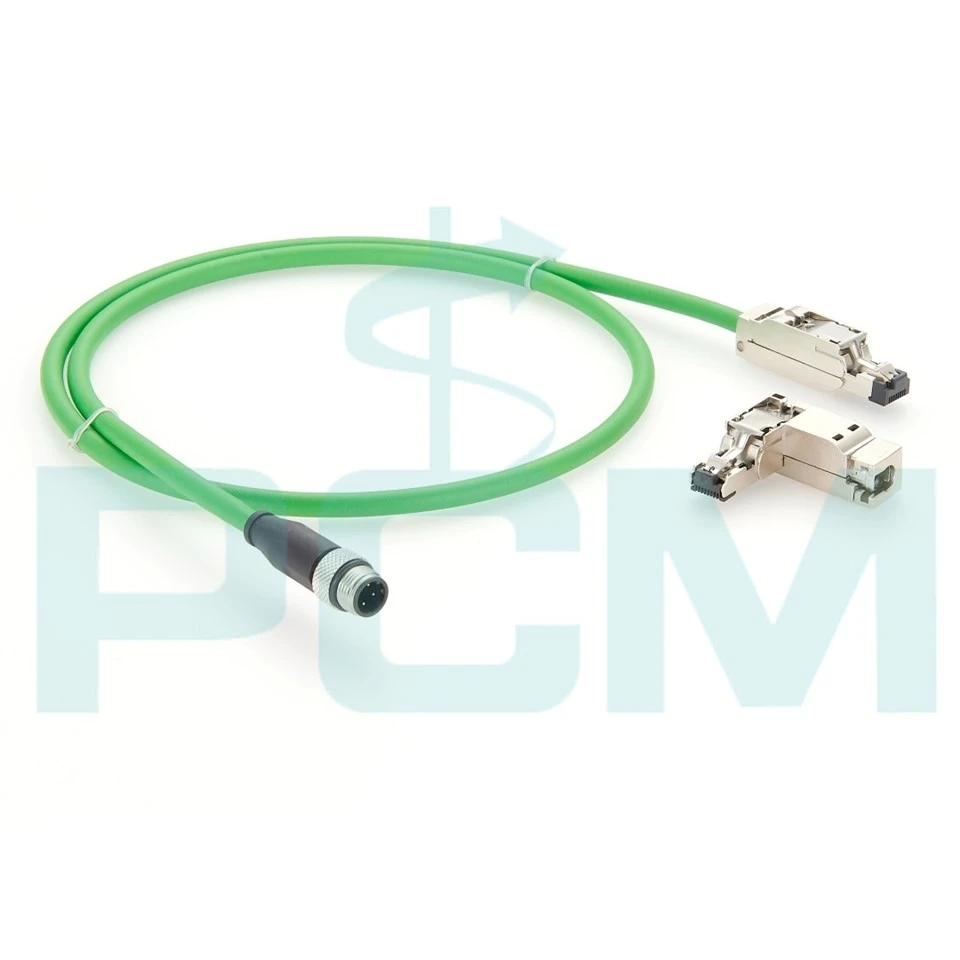 M12 To RJ45 High Flex Industrial Ethernet Cable