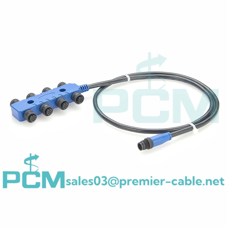 Multi-Port NMEA 2000 8 Way M12 Canbus Drop Cable