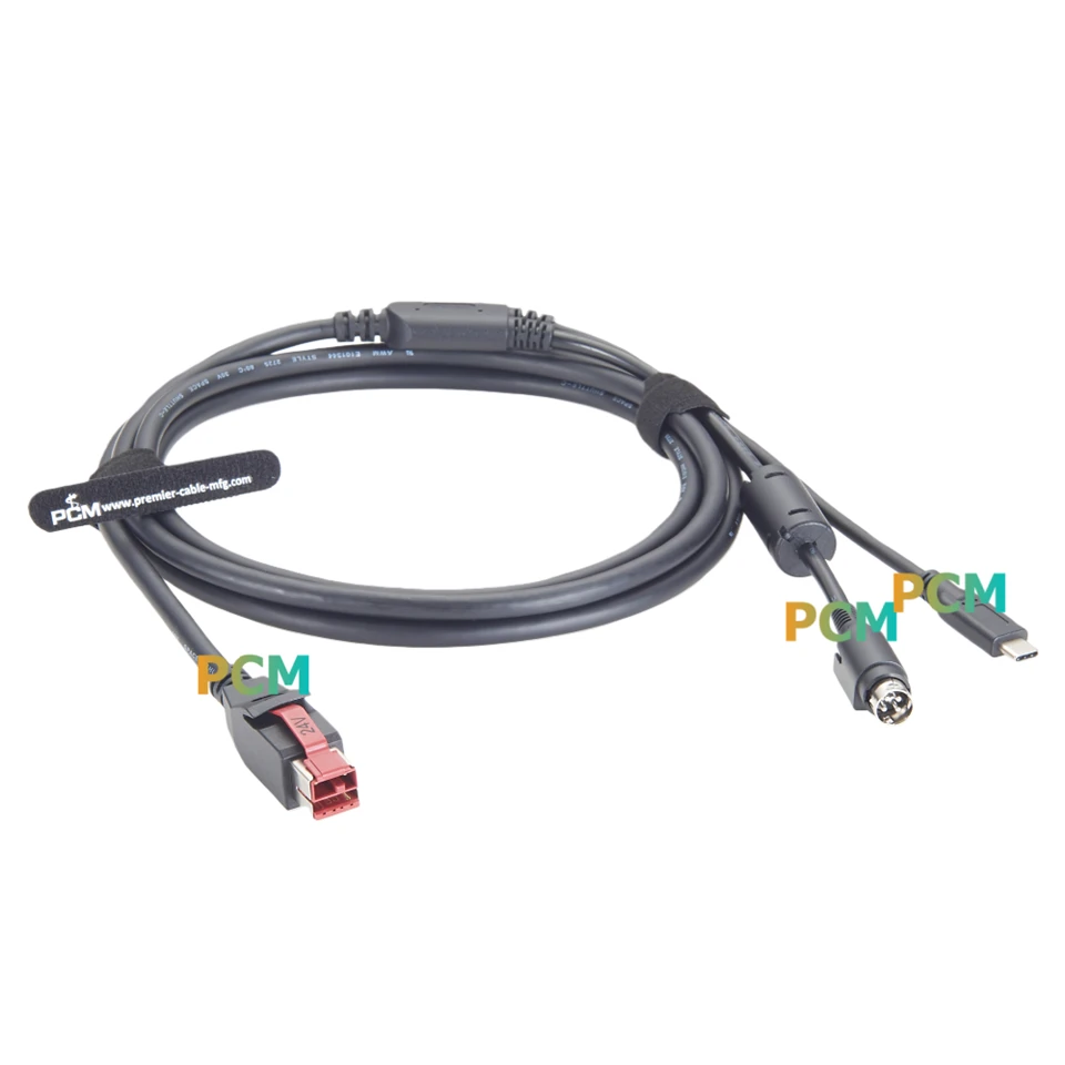 Powered USB To USB-C And Hosiden 4Pin 24V Power Cable best