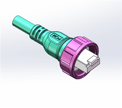 Cavo industriale CAT8 40G schermato impermeabile RJ45 a terminazione singola IP67 M20 standard