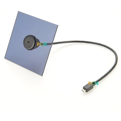 Cavo USB 3.1 da tipo C a micro USB con montaggio su chassis
