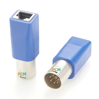 Adattatore DMX512 XLR5M-RJ45F per l'illuminazione da palco