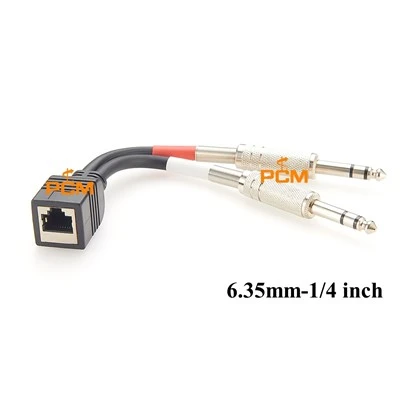 Cavo audio da RJ45 a doppio 1/4".
