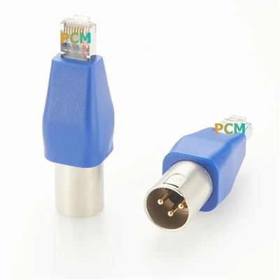 XLR 3 pin da maschio a rj45 convertitore di rete maschile per linee DMX